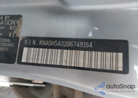 2011 Kia Rio5 Lx from USA, damaged, VIN KNADH5A32B6748164